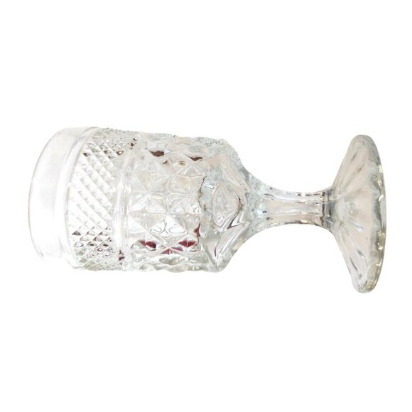Vintage Wexford by Anchor Hocking Diamond Point Claret Goblet Wine Juice Glass - Picture 5 of 8